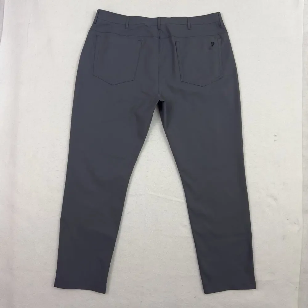 Public Rec Pants Mens Size 40x32 Gray Straight Fit Performance Stretch Golf